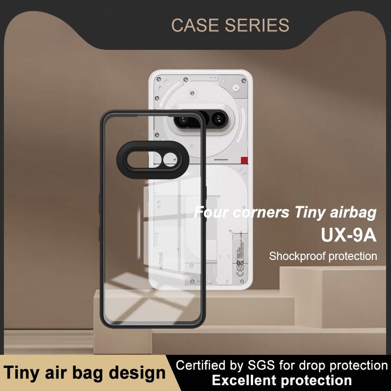 IMAK UX-9A Series for Nothing Phone (3a) Case Clear TPU PC Phone Cover Reinforced Corners
