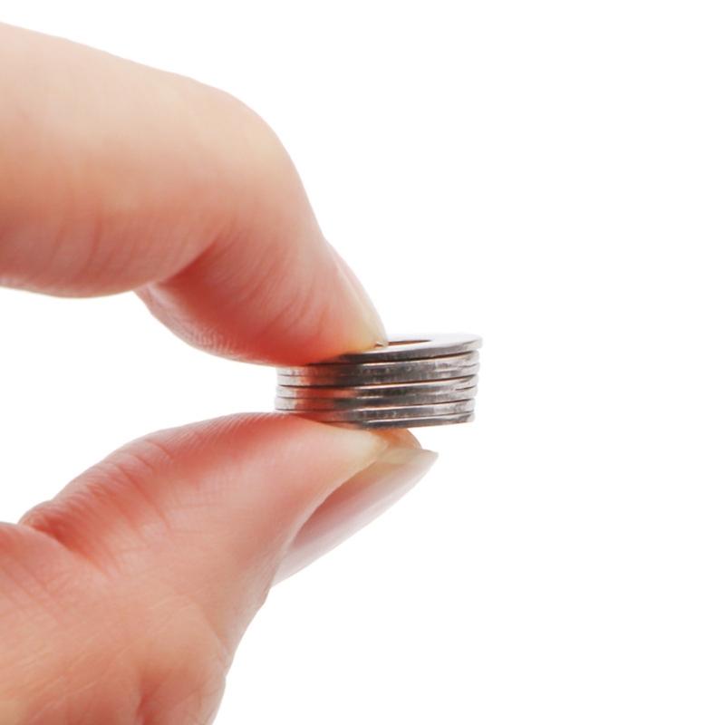 180Pieces Practical Penny Washers Sturdy Stainless Steel Portable Accessory for Various Applications Repair Tool