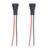 2Pcs Socket Wires Male Adapter Bulb Copper Wiring Harness 12V for LED Headlight Fog Lamps