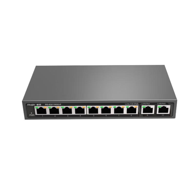 Ruijie RG-ES110GD-P V2 10-Port Gigabit Unmanaged PoE Switch