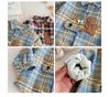 Winter Cartoon Plaid Fleece Shirt for Boys, 0-5 Years
