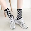5 Pairs Pairs of Autumn and Winter Plaid Socks Women's Mid-tube Men's and Women's Matching Stockings