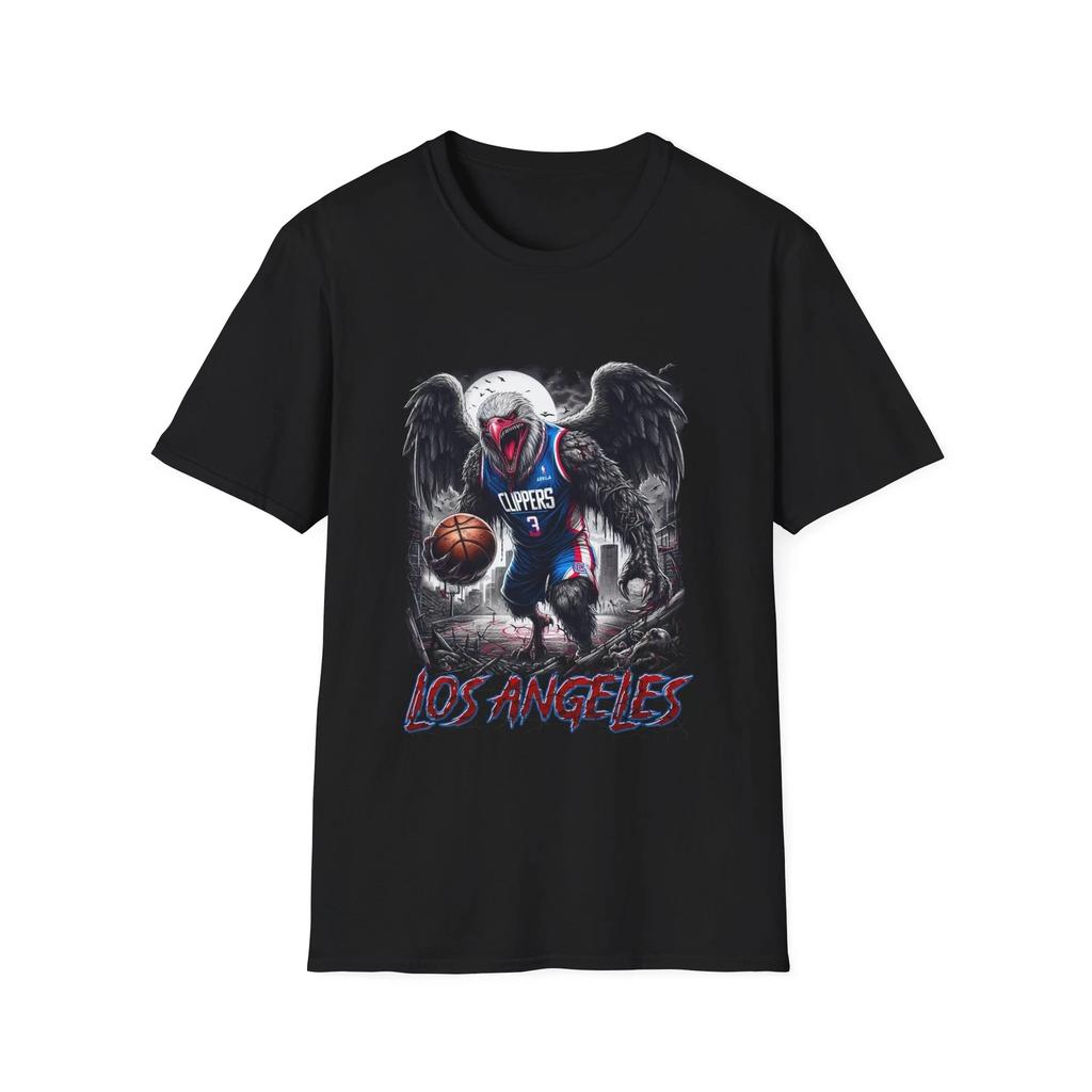 Men's and Women's T-shirts LA Clippers Horror Mashup T-Shirt