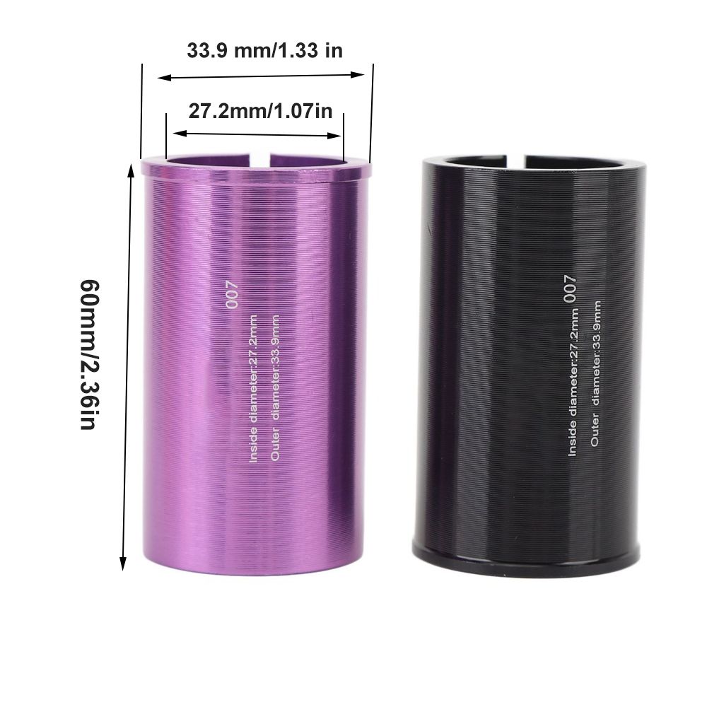2PCS 27.2mm Inner Diameter Seat Post Tube Adapter Seat Post Adapter Shim Bicycle Repair