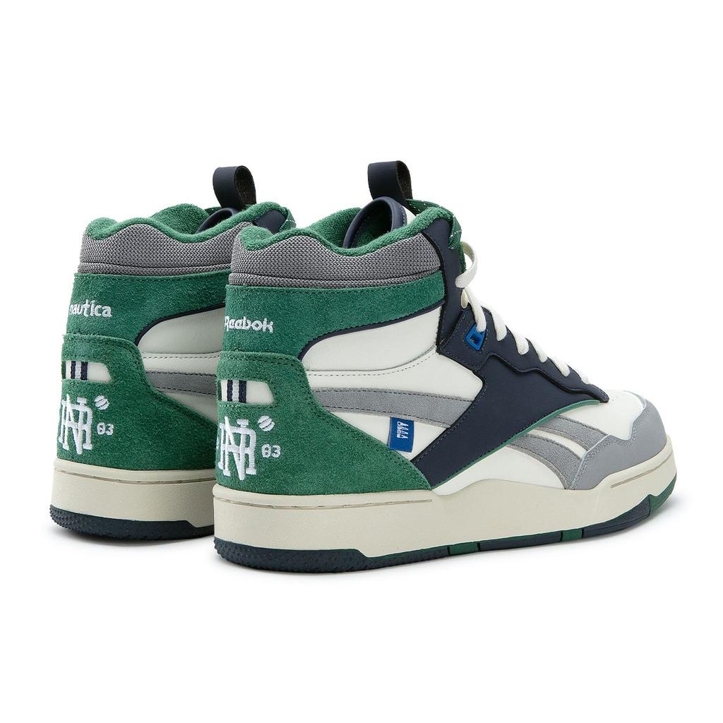 Nautica, Reebok Nautica X Reebok BB 4000 II Mid Fashion Versatile Comfortable Retro Basketball Shoes Unisex Sneaker White Green 100245907