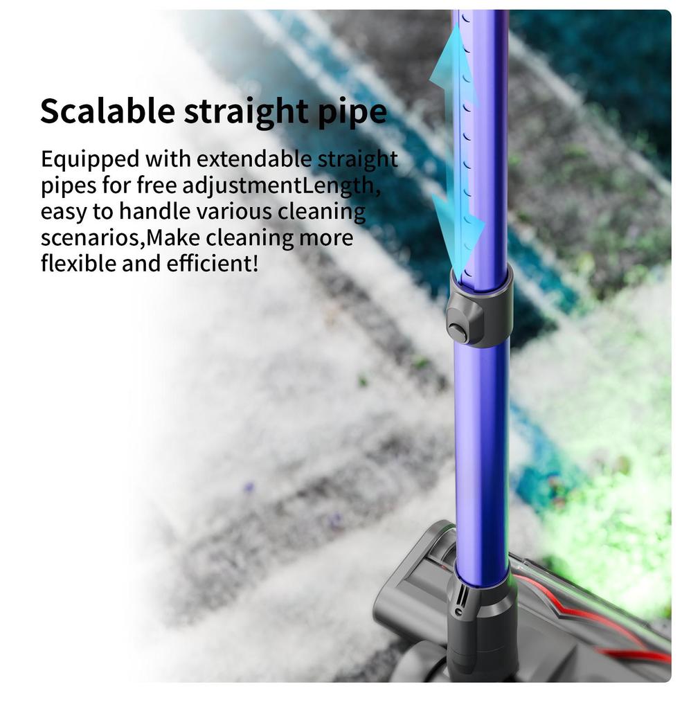 550W Cordless Vacuum Cleaner, 35kPa Suction, Perfect for Carpet and Pet Hair