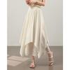 TERRE BLEUE Lace Patchwork A-Line Midi Skirt