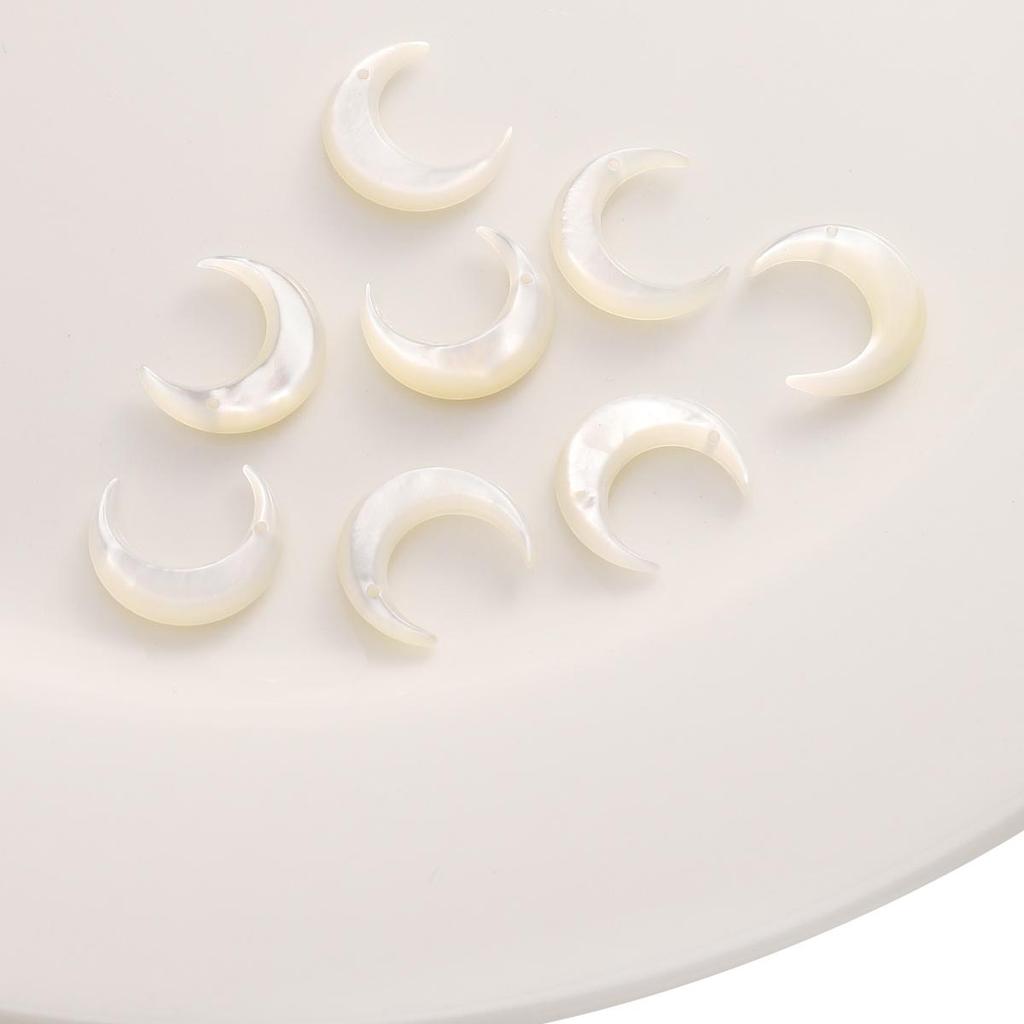 Natürliche weiße Muschel-Anhänger für DIY-Halskette, Armband, Ohrringe, Schmuckherstellung