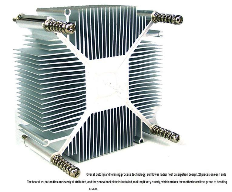 Intel Desktop CPU Cooling Fan with 4-Pin Temperature Control for 115X Sockets