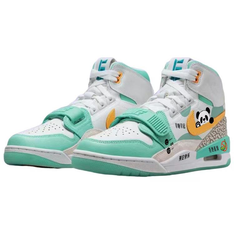 Jordan Legacy 312 Vintage Basketball Shoes Men's High top Green/White FV3625-181(Team56-hello)