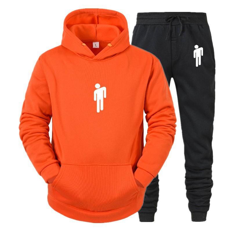 Hot Search Men's Women's Loose Hoodie Set Printed Couple Fashion