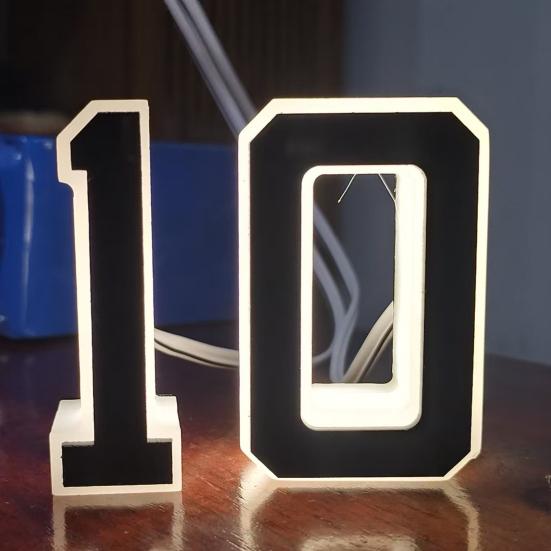 LED House Number Sign Smart Solar Illuminated Address Plaque Mailbox Light Easy Installation Outdoor Waterproof Lighting