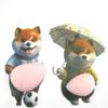 Silicone 3D Cute Puppy Sticker Squeezeable Shiba Inu Phone Case Decoration Children'S Birthday Party Favor Festival Supplies