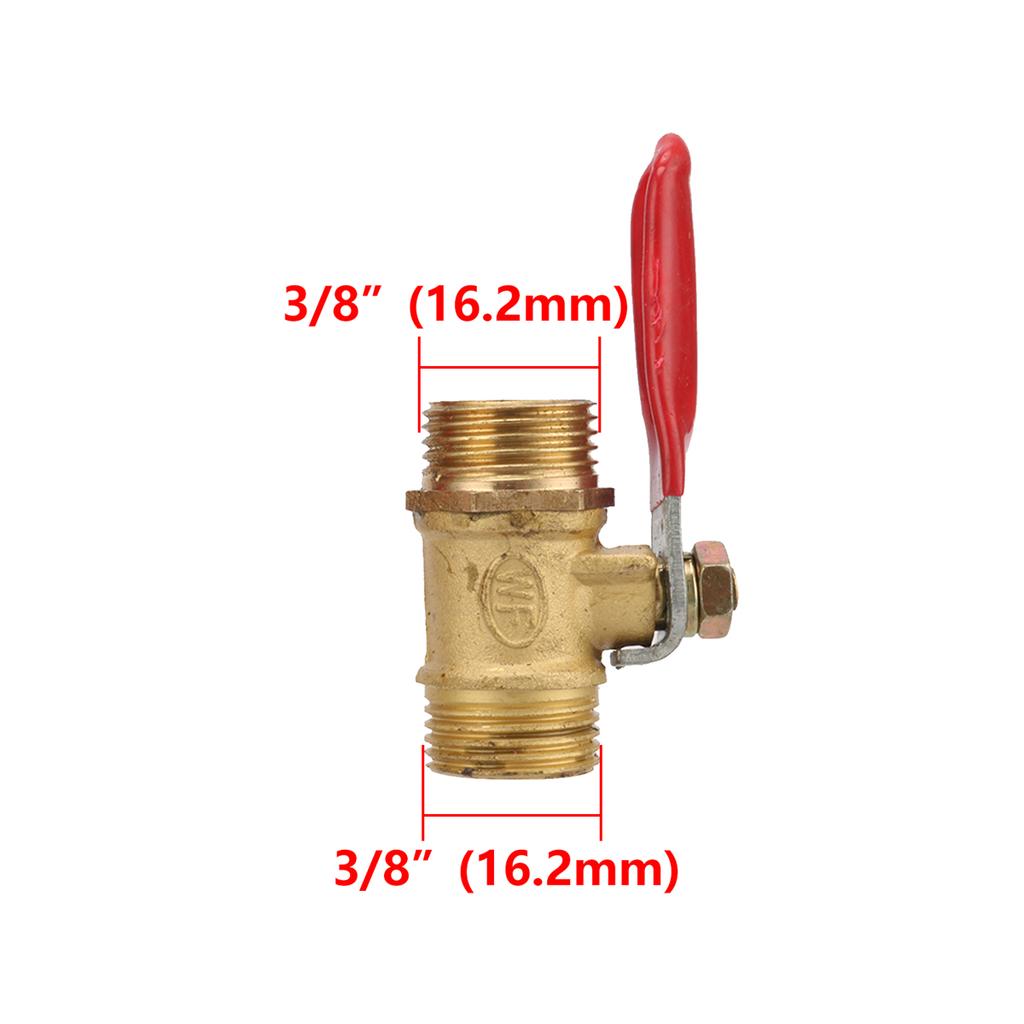 1/8" 1/4" 3/8" 1/2" BSP Female/Male Thread Brass Ball Valve Garden Irrigation Waterstop Controller Air Pump Water Pipe Fittings