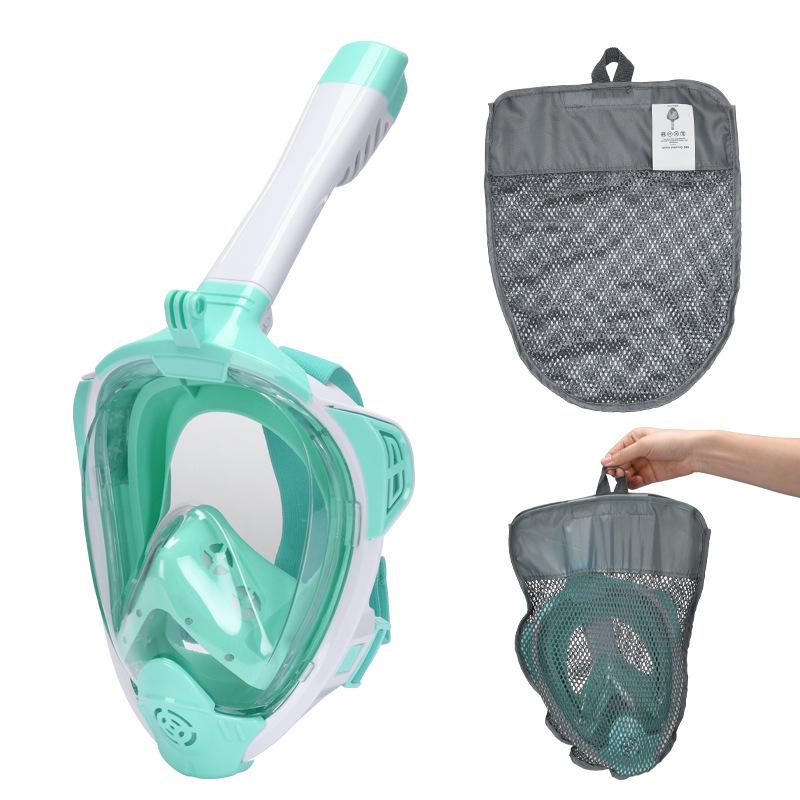 Silicone Diving and Snorkeling Set with GoPro-Compatible Swim Goggles