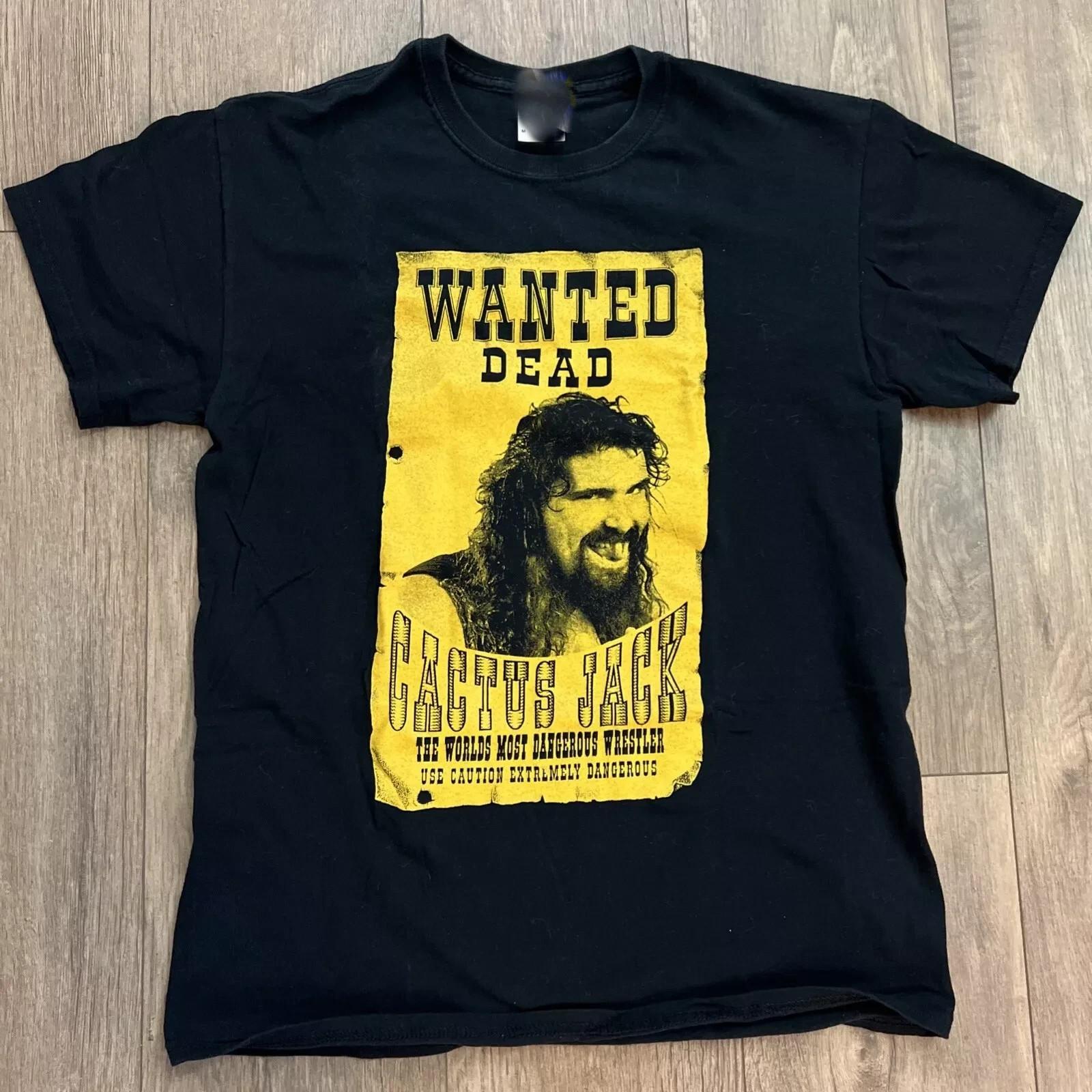 Mick Foley Wanted Dead Or Alive T Shirt Full Size S-5XL Reprint S