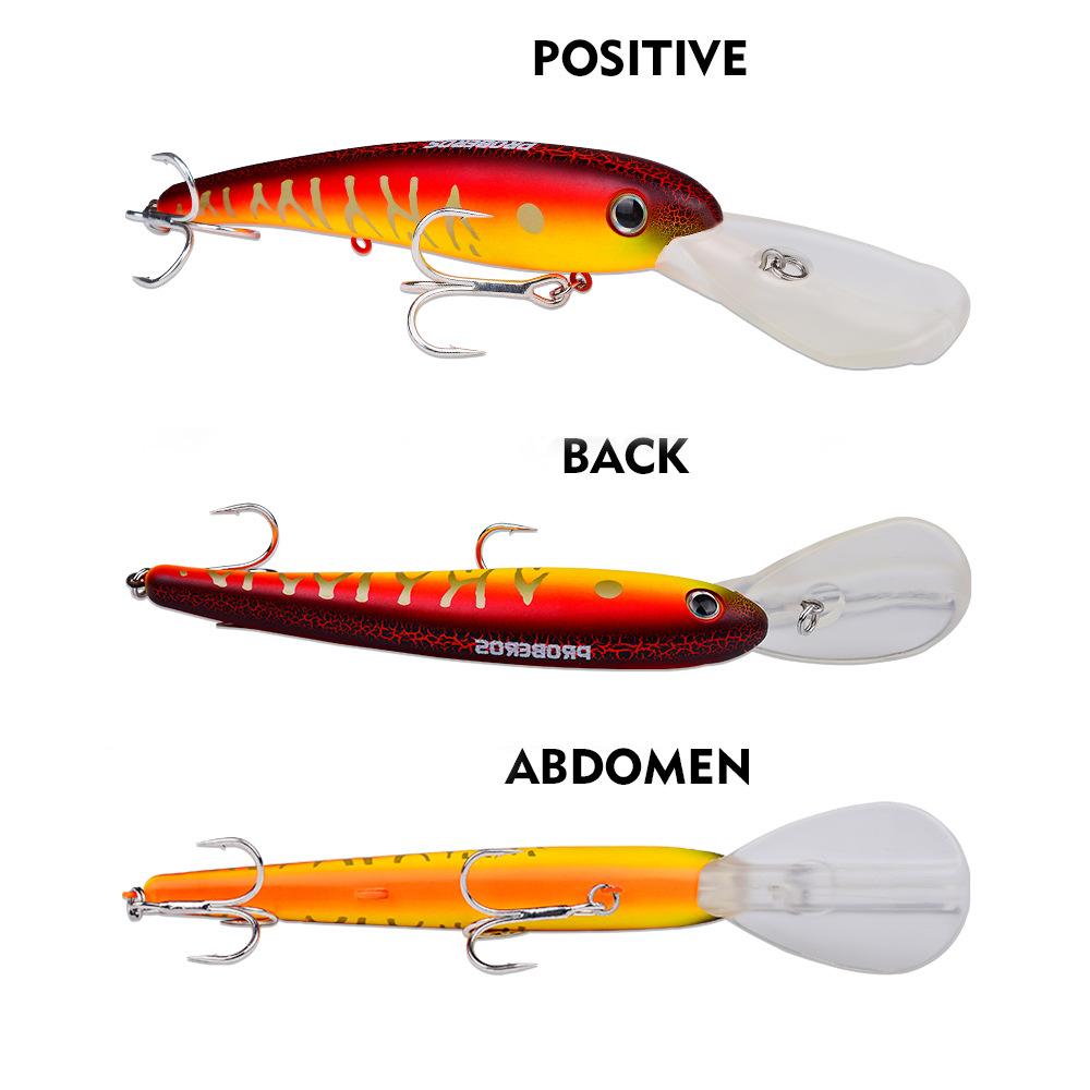 Floating Lure Long Tongue Large Mino Bait 20CM 43G Plastic Hard Bait Boat Fishing Biomimetic False Bait Fishing Gear