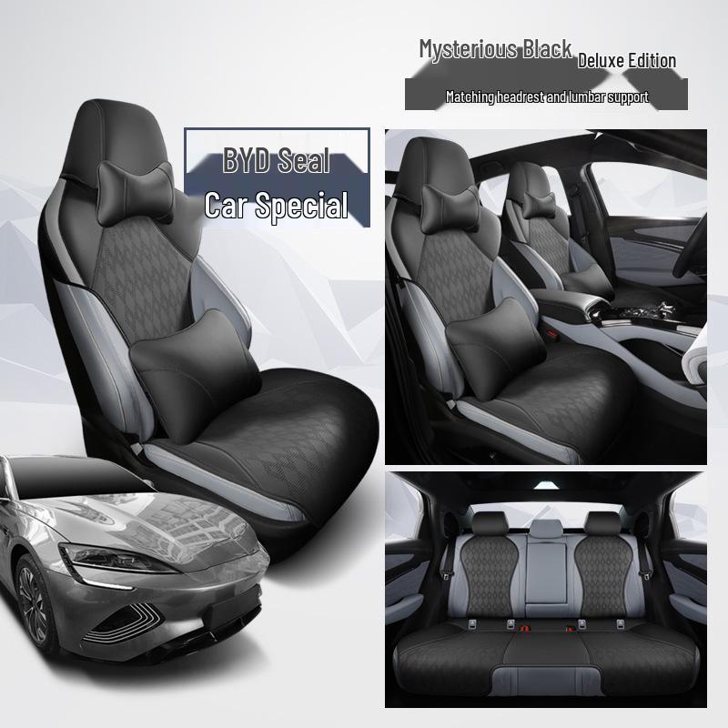 BYD Seal Seat Cover: Perforated, Breathable, Luxurious, Half-Pack Cushion for All Seasons.