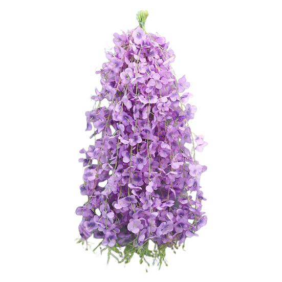 10Pcs Artificial Wisteria Vine Indoor Outdoor Wall Hanging Fake Flower Garland Home Wedding Party Festival Simulated Floral Decoration