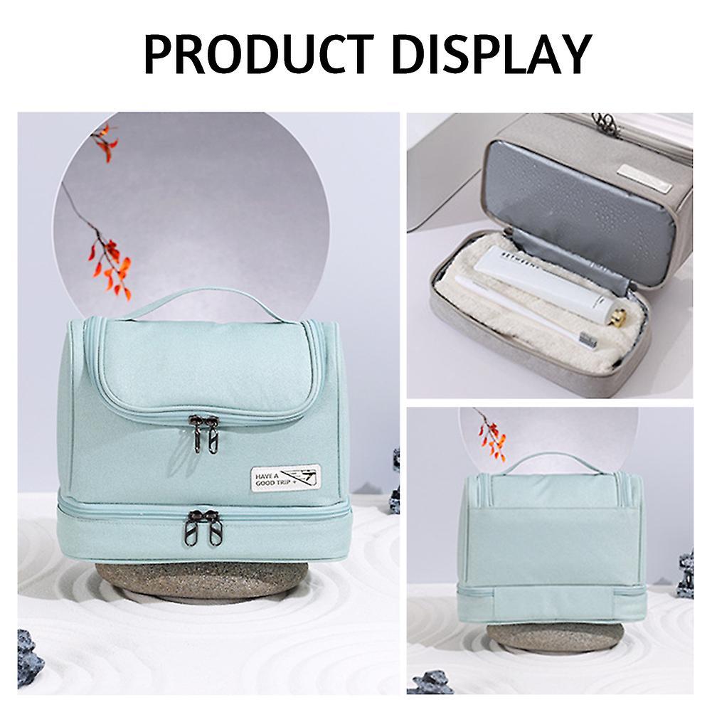 Simple Wet Dry Separation Toiletry Storage Bag Large Capacity Lightweight Wash Bag for Home Hotel Makeup