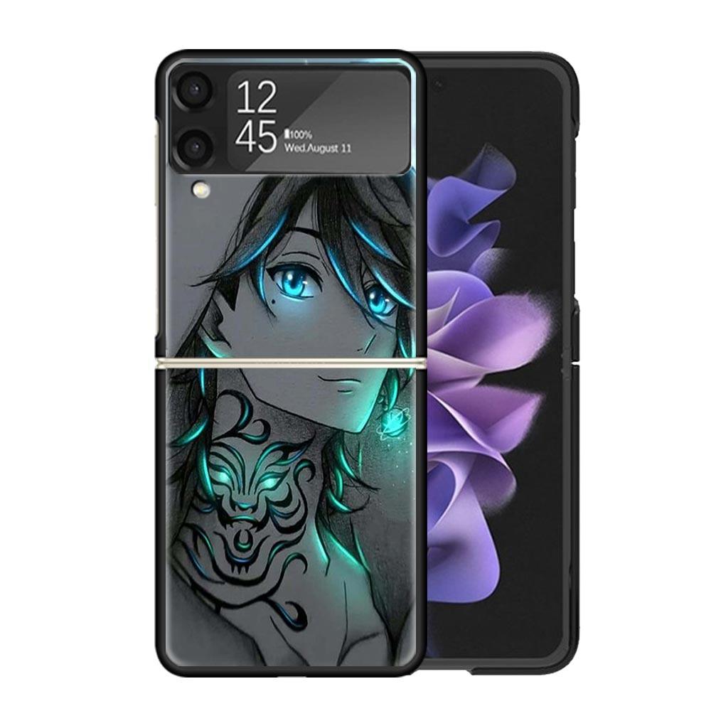 Tokyo Anime Aevengers Clear Phone Case For Samsung Z Flip 7 6 5 4 3 Galaxy ZFlip7 ZFlip6 ZFlip5 ZFlip4 ZFlip3 5G Print Cover Coq
