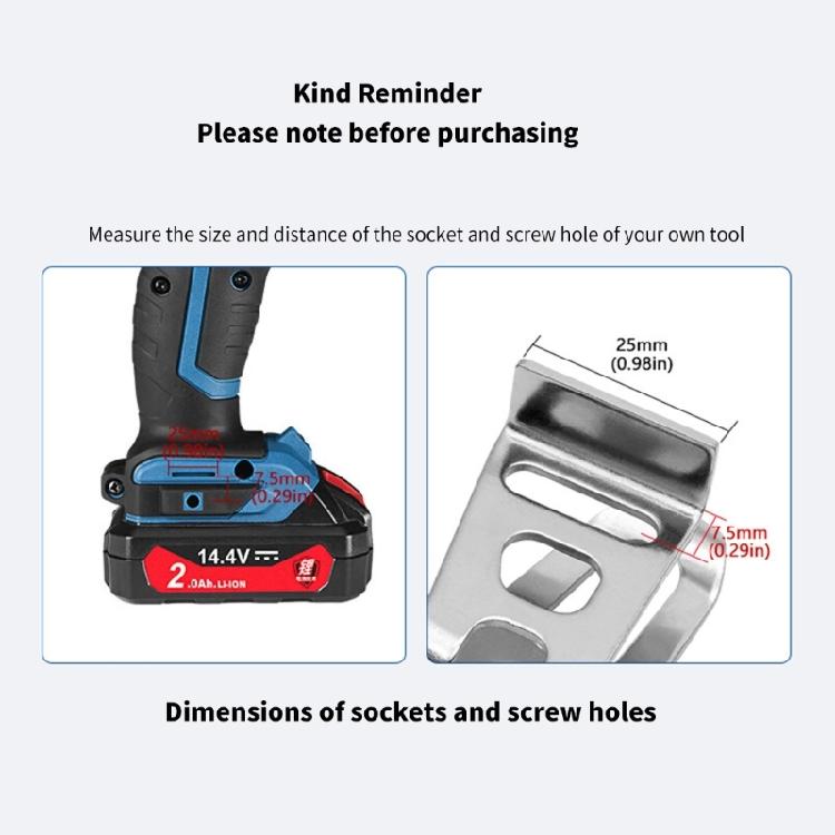 Industrial Tool Storage Belt Clip Hook Replacement Clip Belt Hook Set Complete Easy Installation for 18V 20V N268241