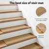 Pack of 4 Pineapple Texture Stair Mats for Slip Resistance and Low Maintenance in Modern Homes