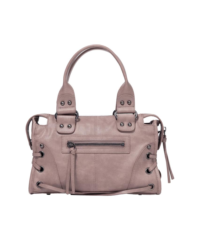 Fancy Club Belted Washed Vegan Leather Mini Bag (Baby Pink) F26Qe991