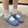 Casual and Comfortable Flat-bottomed Cool Slippers Women's 2025 Summer New Bag Head Half Slippers French Retro High Temperament Women's Shoes