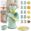 5 In 1 Rotary Cheese Grater Vegetable Slicer for Kitchen, Potato Ricer Microplane, Carrot Shredder Tool-Food Shredders with 5 Sets Interchangeable