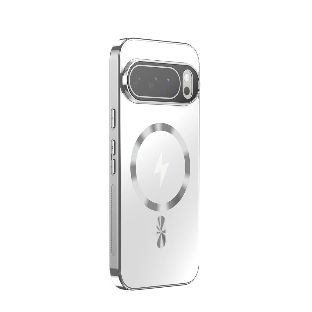 Applicable Pixel11ProXL electroplated wire lightning magnetic mobile phone case Google Pixel10Pro anti-drop protective case