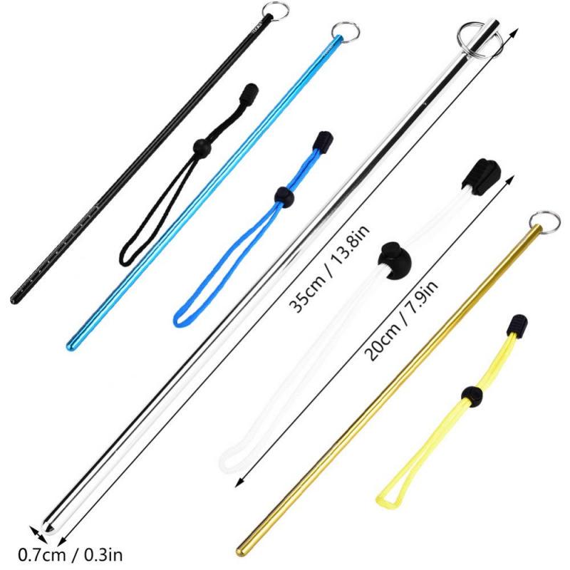 Bastone Subacqueo In Lega Alluminio - Tickle Stick Per Immersioni Con Cordino E Misura - Foto 13