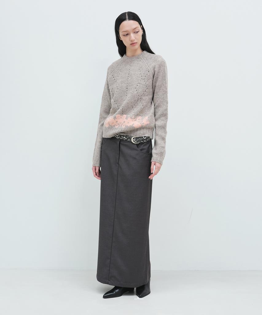 Yunse Curly Knit Pullover (Beige)