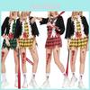 Vampire Student Costume For Halloween Cosplay Horror Zombie School Uniform