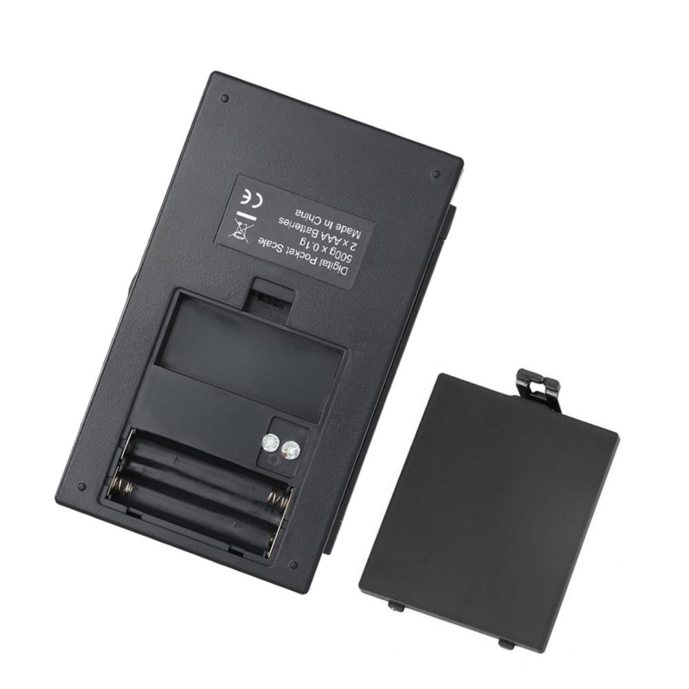 500 g x 0,1 g mini bærbar smykkevekt Høy nøyaktighet LED digital lommevekt Gull Sølv Diamant