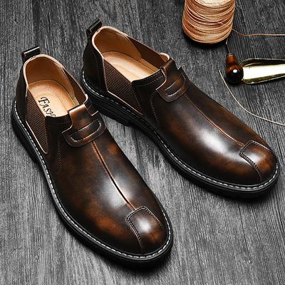 Martin Kozačky Pánské jarní a letní obchodní kožené boty Pánské společenské boty pro volný čas Outdoor britský styl kožené pánské trendy boty