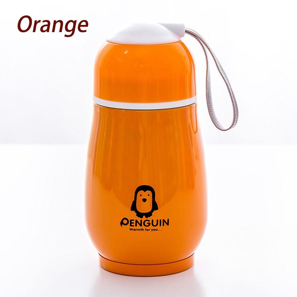 300 ml tragbarer auslaufsicherer Edelstahlbecher mit Verbrühungsschutz Warm- und Kaltflasche Pinguinbecher