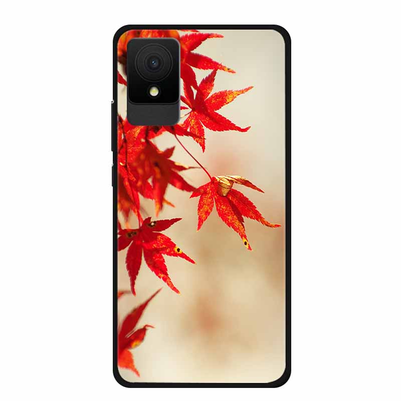 For TCL 501 Case Original Soft Silicone TPU Phone Cases Back Cover For TCL501 Scenery Shockproof Marble Painted Bumper Cute Etui