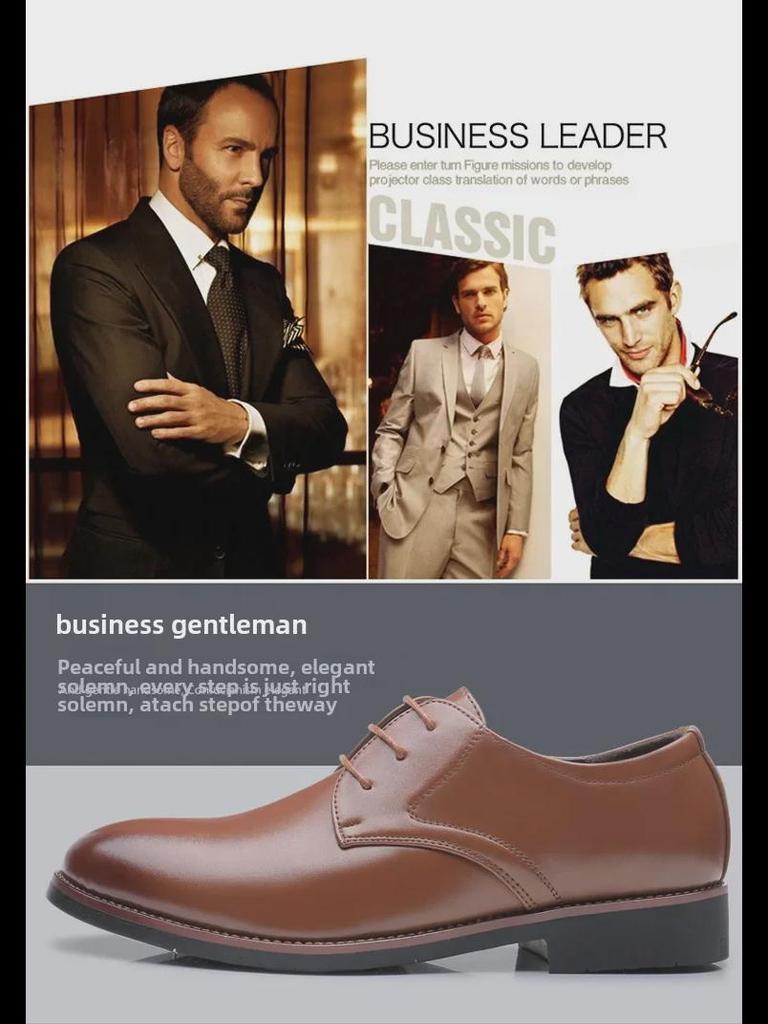 Men's Extra Large Leather Lace-Up Shoes, Sizes 45-48, Casual/Business Formal, Ready for Delivery.