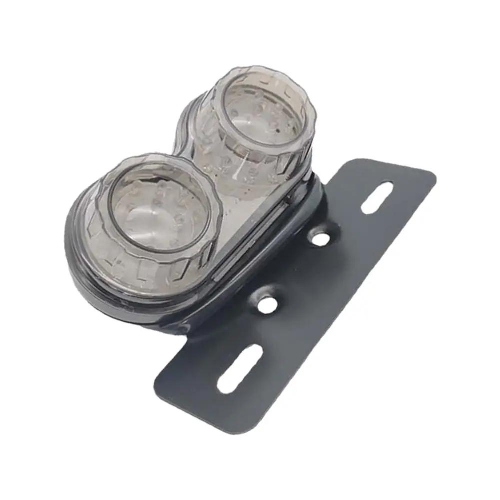 Universal 12v Motorcycle Led Brake Tail Light Signal Lights Integrated Tail Light License Plate Bracket Suitable For U0s0