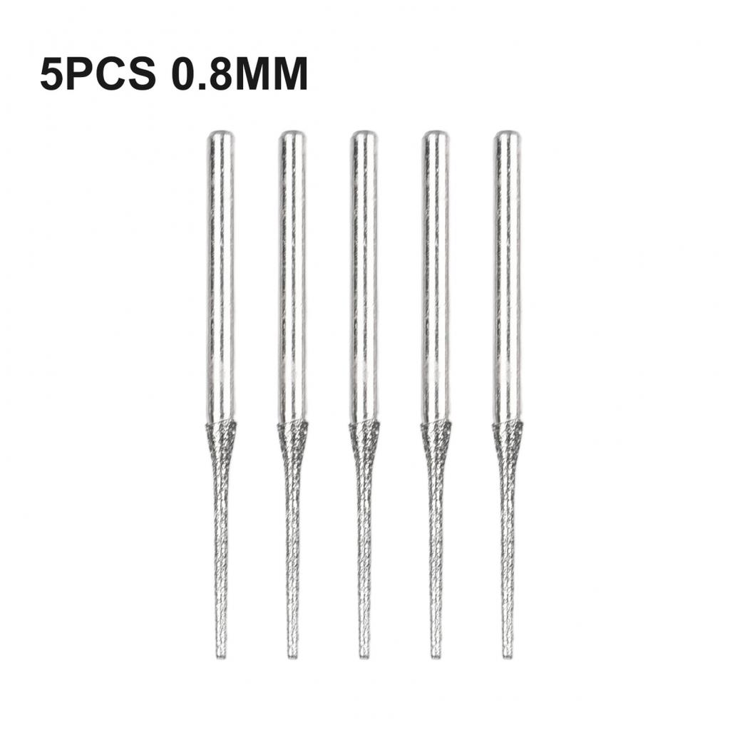 0.8mm-2.35mm Diamond Coated Tipped Drill Bit For Glass Jewelry Stone Tile