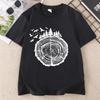 Tree Rings Forest T Shirt Casual Short Sleeve Nature Tee Hiking Outdoor Camping TShirt Unisex Round Neck Tee