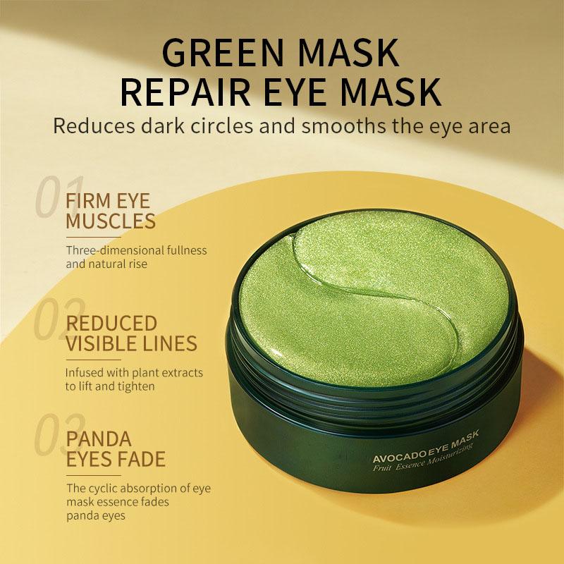 Gold Infused Eye Mask Pads Set, Hydrating Collagen Treatment for Dark Circles, Anti-Aging 60-Piece Skincare Universal
