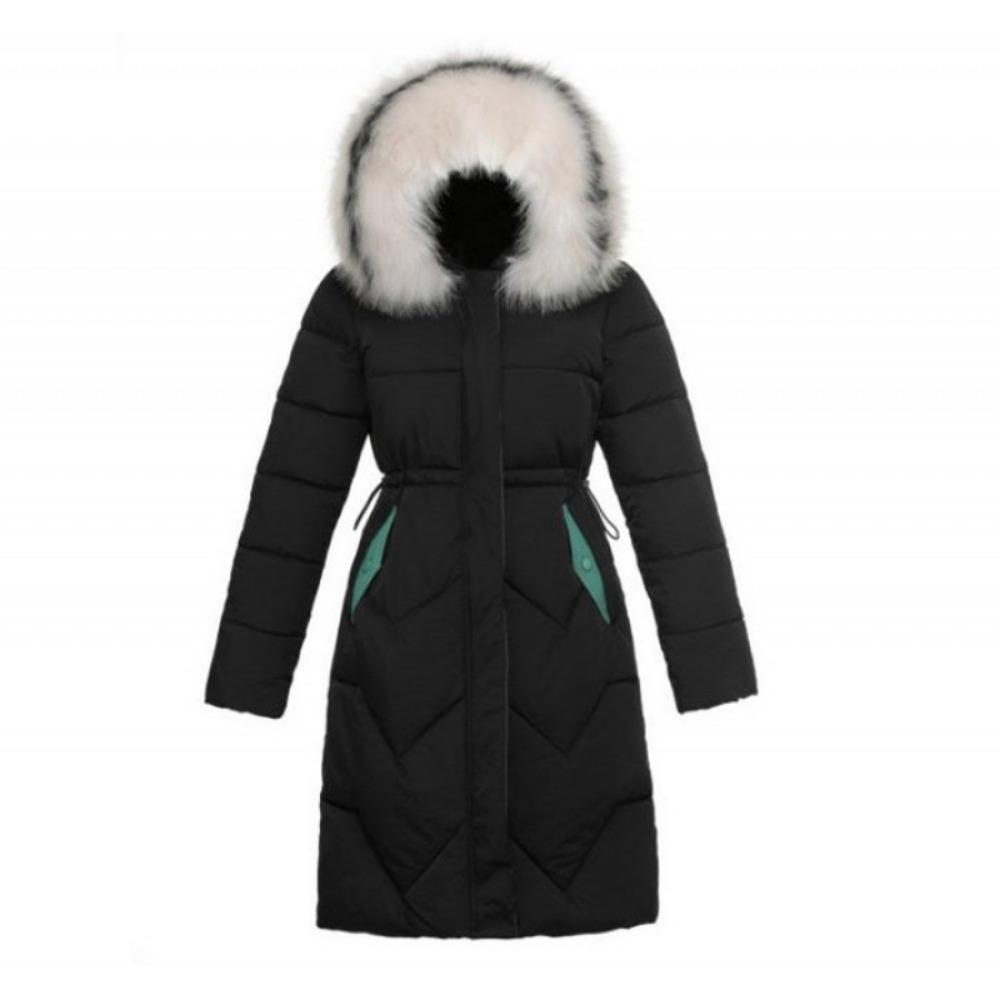 

Женская зимняя куртка, утепленное, теплое и удобное хлопковое пальто 3XL чёрный