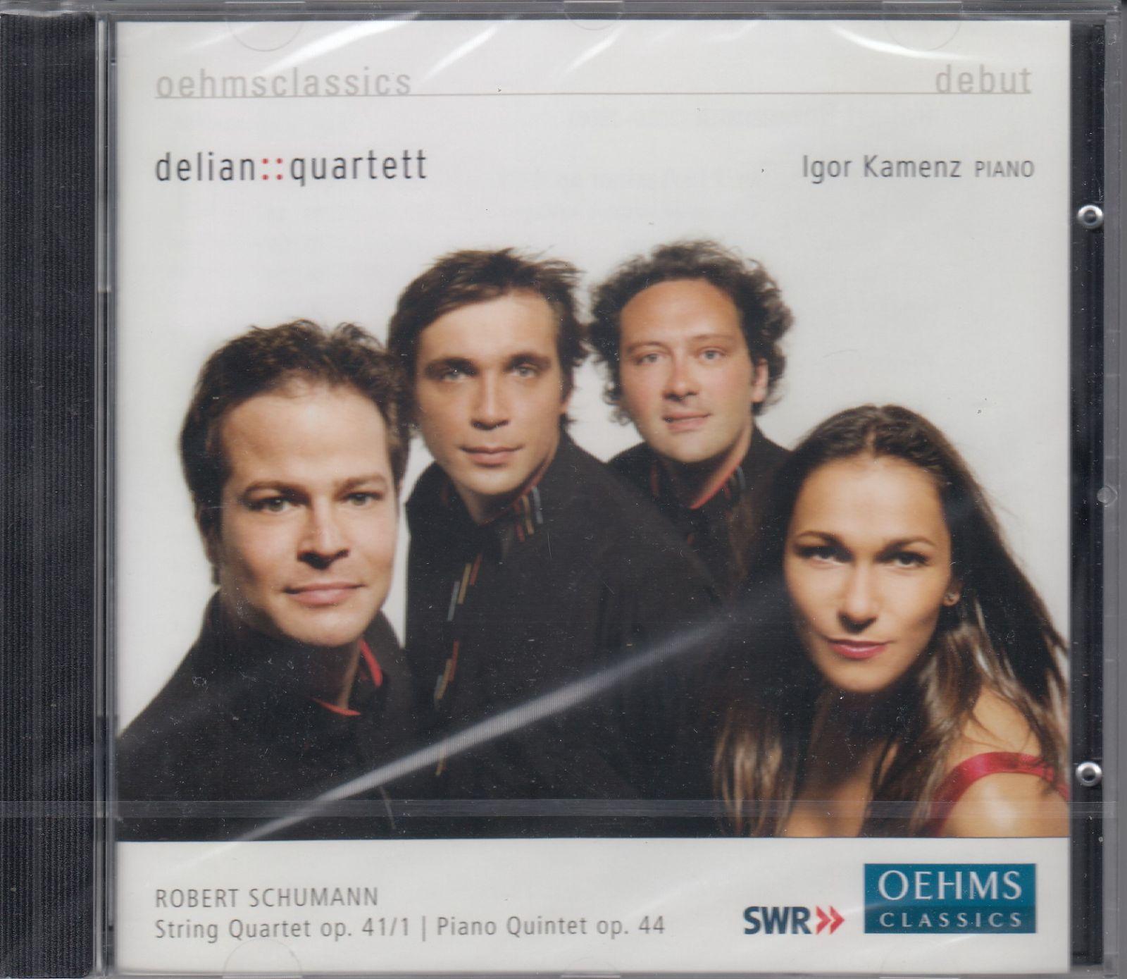 

[USED] [CD/Oehms] Schumann: String Quartet No. 1 in A minor Op.41-1 & Piano Quintet in E flat major Op.44/Igor Kamenz (p) & Derian Quartet 2007.3