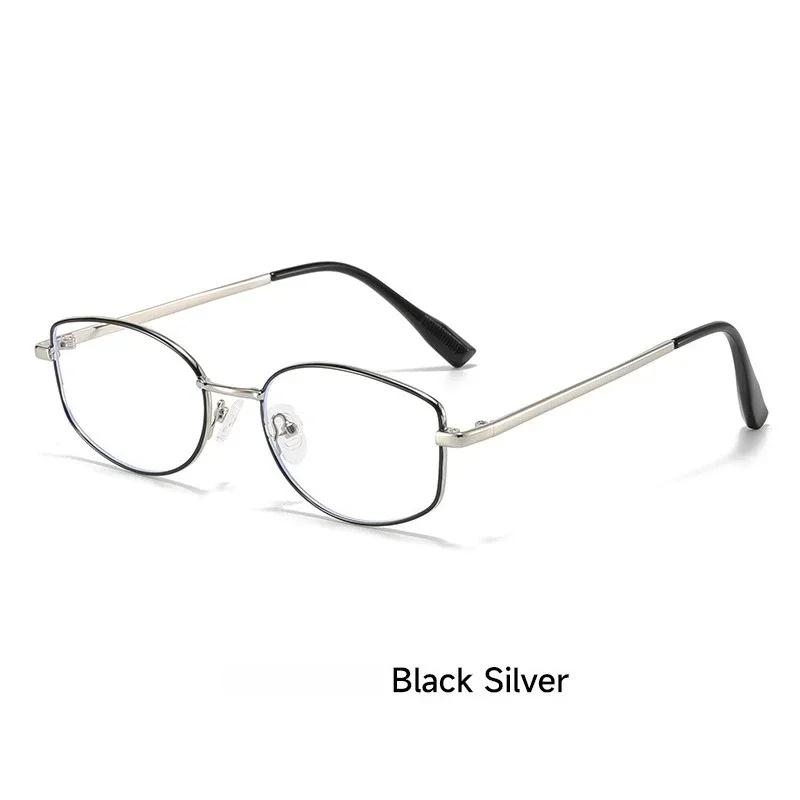 New Fashion Hd Metal Frame Artistic Women'S Flat Light Glasses Ultra Light Neutral High Quality Luxury Anti Blue Light Glasses