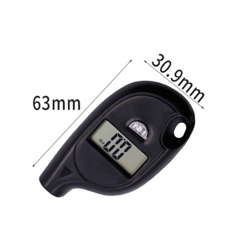 Portable Car Motorcycle Digital Tire Pressure Gauge Tester Inspection Tool Key Chain Tyre Pressure Car Repair Maintenance Tool
