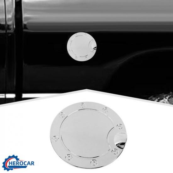 Chrome Fuel Gas Door Panel Cover Trim Decor Garnish for Dodge for Ram 2002-2008