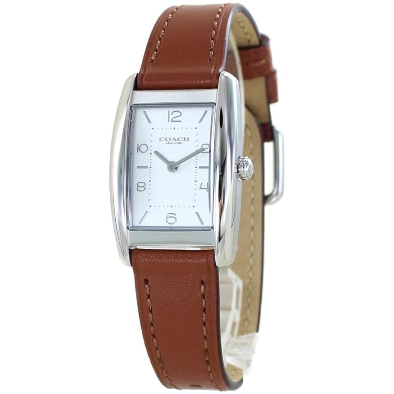 

[coach] watch ladies REESE lease rectangle square leather belt for women analog clock (no.1 brown) [product]