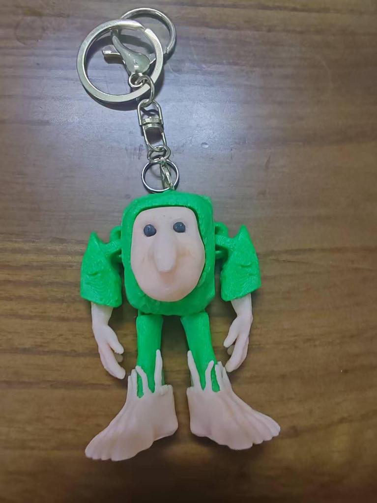 Tung Tung Tung Sahur 3D Keychain Italian Brainrot Animals Keychain Diy Accessories Bag Charm Pendant Keyring Handbag Decor Itemation